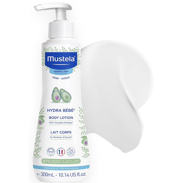 Mustela Hydra Bebe Body Lotion - Daily Moisturizing Baby Lotion with Natural Avocado, Jojoba & Sunflower Oil – Various Sizes