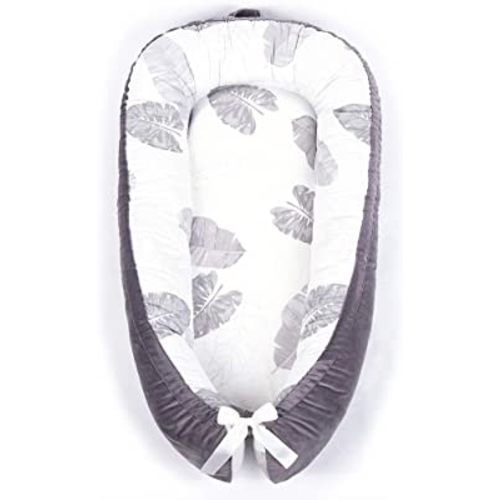 Baby Lounger Cover for Co Sleeping Baby Portable Lounger Nest Infant Bassinet Reversible 100% Cotton Newborn Lounger Cover for Bedroom/Travel