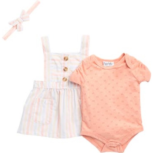 Pointelle Bodysuit, Dress & Headband Set