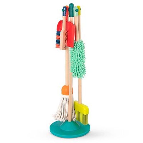 B. toys Clean 'n' Play Wooden Cleaning Toy Set