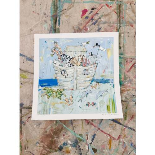 "Noah's Ark IV" hand signed paper print – Chelsea McShane Art