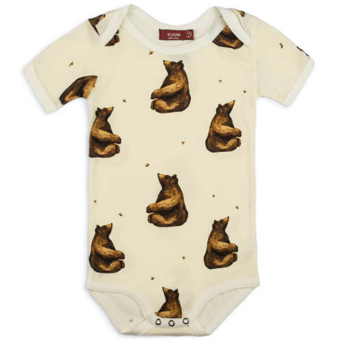 Honey Bear Bamboo Short Sleeve One Piece