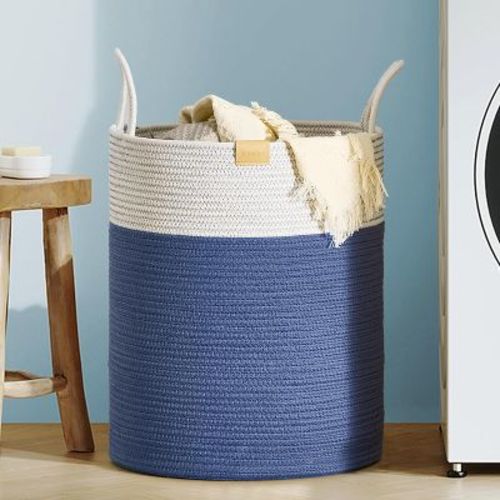 Laundry Hamper 62L,Large Laundry Basket for Clothes,Decorative Storage Basket for Blankets