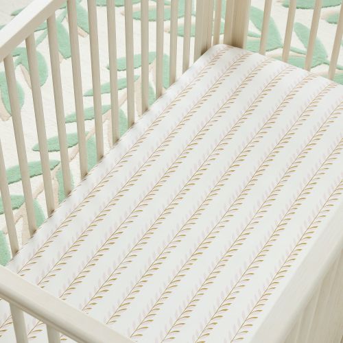 Joseph Altuzarra Vines Stripe Crib Sheet