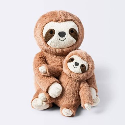 Brown Sloth Plush Animal With Mini Plush - 2pk - Cloud Island™