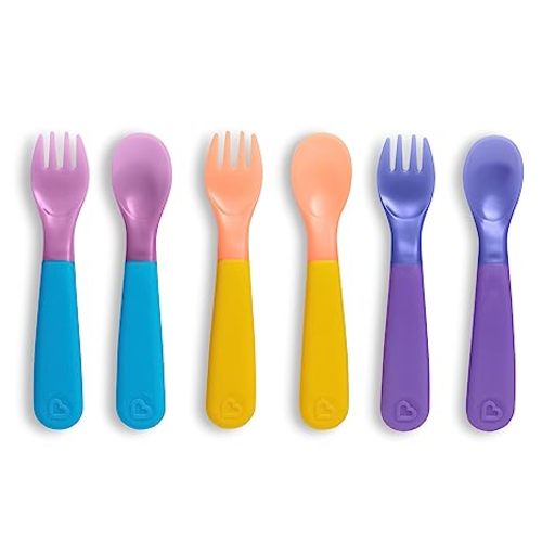 Munchkin® ColorReveal™ Color Changing Toddler Forks and Spoons, 6 Pack - 6pk Utensils