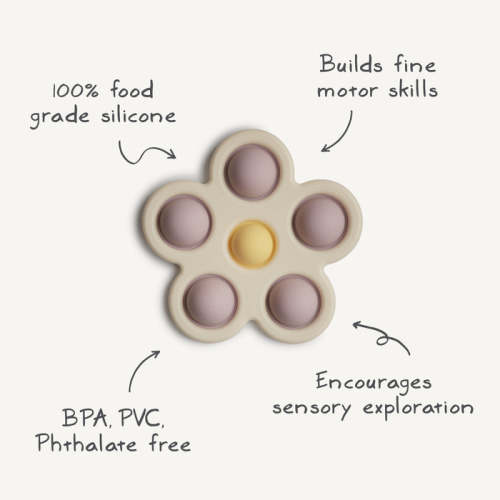 Mushie Flower Press Toy — buybuy BABY