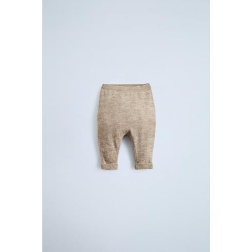 WOOL AND CASHMERE BLEND HAMMER PANTS - Tan marl | ZARA United States