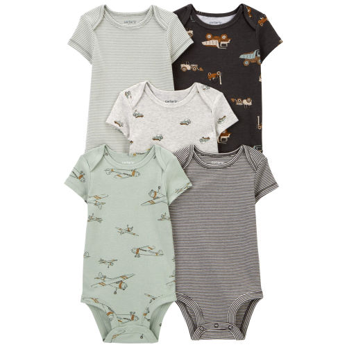 Baby 5-Pack Short-Sleeve Bodysuits - Carter's | Carter's