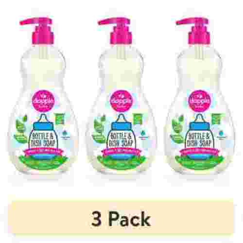 (3 pack) Dapple Baby Bottle and Dish Soap for Baby Products, Fragrance-Free, 16.9 fl oz