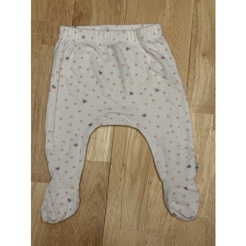 0-3 HonestBaby Baby Footed Pants Roomy Fit Pull on Bottoms 100% Organic Cotton for Infant Baby Boys, Girls, Unisex