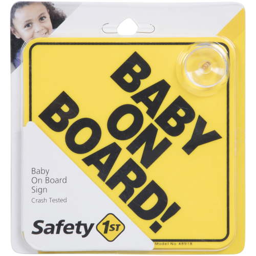 Safety 1 Baby On Board Sign, Yellow