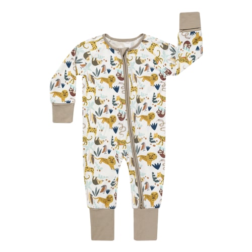 Jungle Friends Bamboo Baby Pajama - Convertible Zippy Pajamas – Emerson and Friends