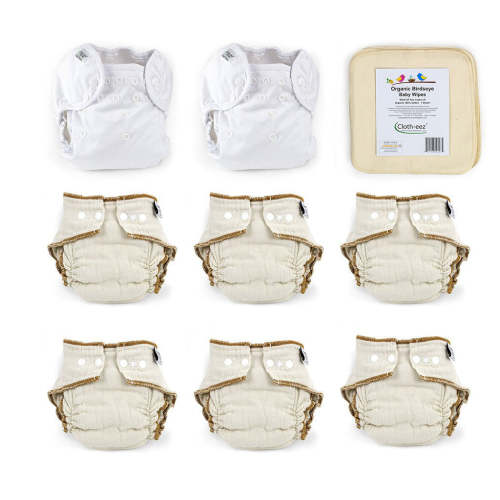 Cloth-eez try organic cloth diapers kit for older babies