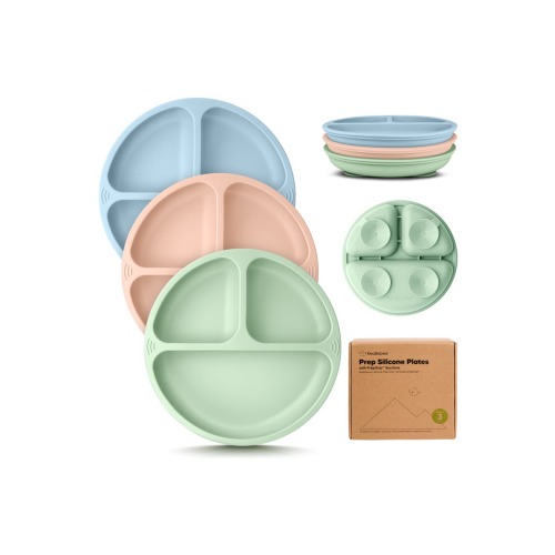 3-Pack Prep Silicone Suction Plates