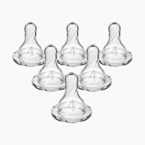 Dr. Brown's Narrow Nipple (6 Pack) - Clear, Level 4
