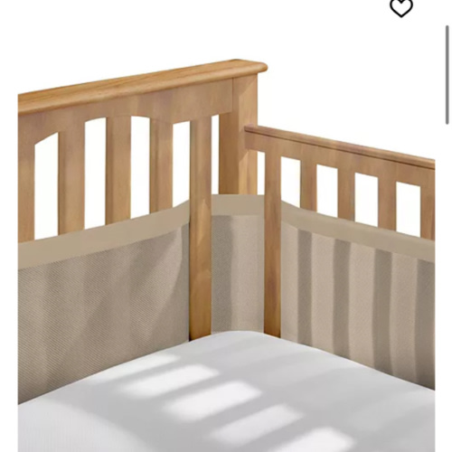 Breathable Baby Breathable Mesh Liner for Full-Size Cribs, Deluxe 4mm Mesh (Size 4FS Covers 3 or 4 Sides)