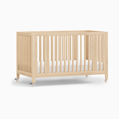 Rolli 9-in-1 Convertible All-Stages Crib with Bassinet & Toddler Bed Conversion Kits - Blonde