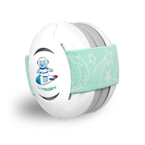 LYSIAN Baby Earmuffs Noise Cancel Hearing Protection Headphone, White