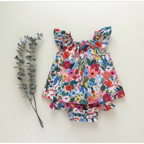 floral baby outfit, rifle paper co baby clothes, spring baby gift, wildflower party, first birthday cake smash, vintage garden party