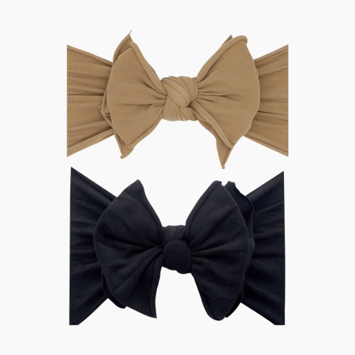 Baby Bling FAB-BOW-LOUS Set (2 pack) - Black And Latte