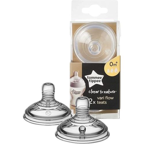Tommee Tippee Closer to Nature Nipple, Variable Flow, 2 Count