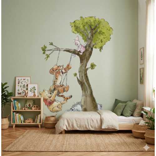 Winnie the Pooh Wall Decals, Kids Playroom Decor