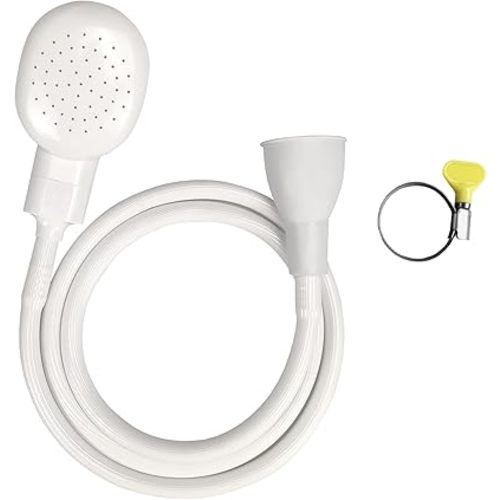 Soerreo Portable Rubber Hose Nozzle, Size, Easy to Use, Hand Shower, Suitable for People or Pets