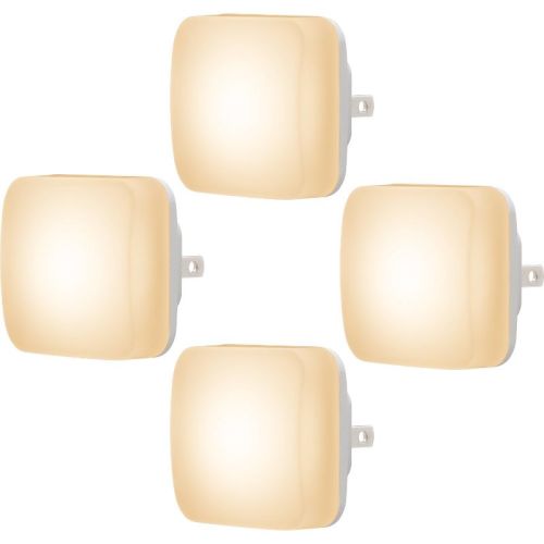 Energizer 4pk Square Glo Dot Light Sensing 3000K Nightlights White
