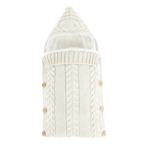 Pluokvzr Newborn Baby Wrap Swaddle Blanket Knit Receiving Blankets Stroller Wrap for Baby