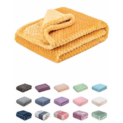 Fuzzy Blanket or Fluffy Blanket for Baby, Soft Warm Cozy Coral Fleece Toddler, Infant or Newborn Receiving Blanket for Crib, Stroller, Travel, Decorative (28Wx40L, XS-Banana)