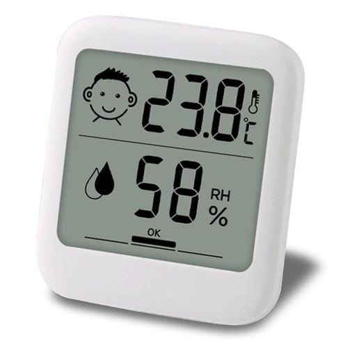HATUSOKU Digital Thermometer and Hygrometer with Comfort Face Display, Hygrometer, Stand, Magnet, Hanging, Simple, Infectious Disease Prevention, Heat Stroke Prevention (Simple, No Clock) : Amazon.com.au: Garden