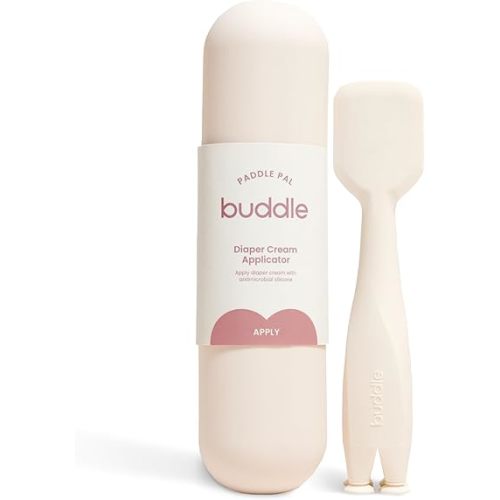 Paddle Pal Baby Diaper Cream Spatula Silicone Applicator with Carrying Case, Smooth & Mess-Free Application, 1 Count