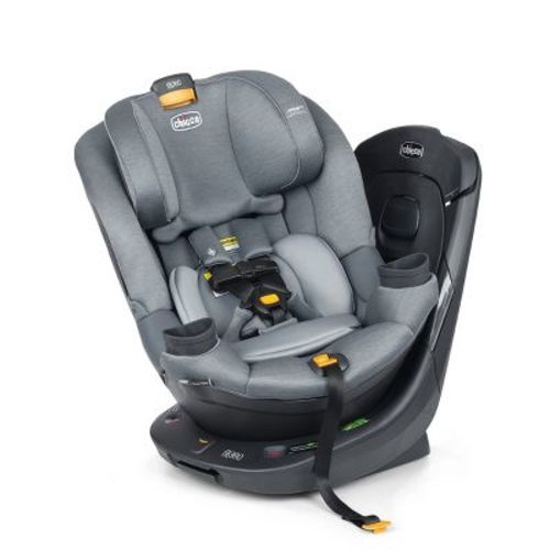 Chicco Fit360 ClearTex Rotating Convertible Car Seat - Titanium: Fits 3 Across, Forward/Rear Facing, Machine Washable