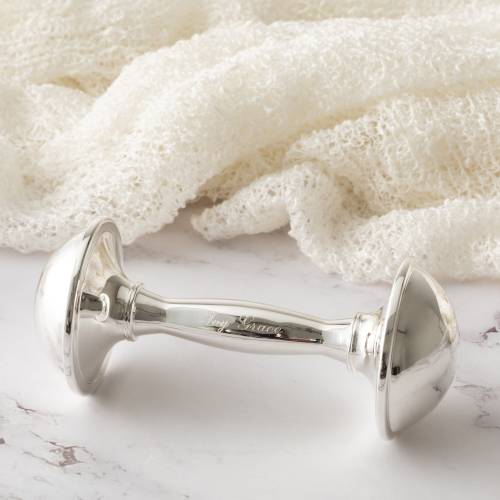 Personalised Silver Plated Rattle