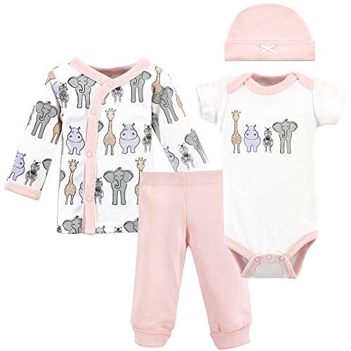 Hudson Baby Unisex Baby Preemie Layette Set 4-Piece