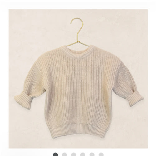 Knit Chunky Sweater - Tan