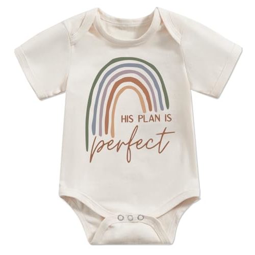 pleastee Newborn Infant Baby Boys Girls Funny Letters Print Bodysuit Short Sleeve Romper Pregnancy Announcements