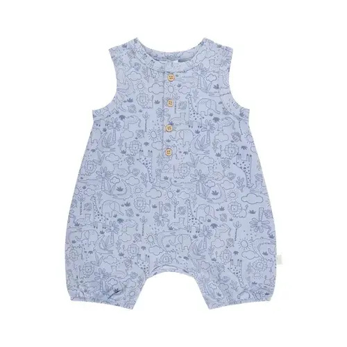 Bilbi Romper Lenny Blue Haze | Baby Bunting AU