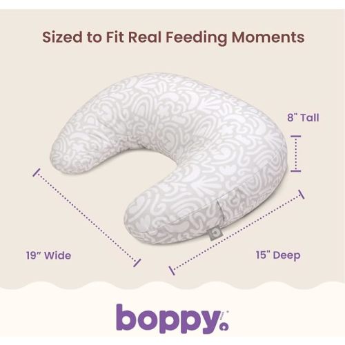 Boppy Nursing Pillow – Firm Ergonomic Support for Breast & Bottle Feeding