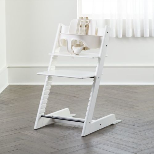 Stokke® Tripp Trapp® White Wood Baby High Chair