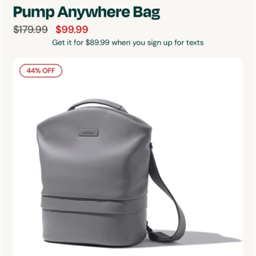 Willow Pump Anywhere Bag - Breast Pump Bag | Willow