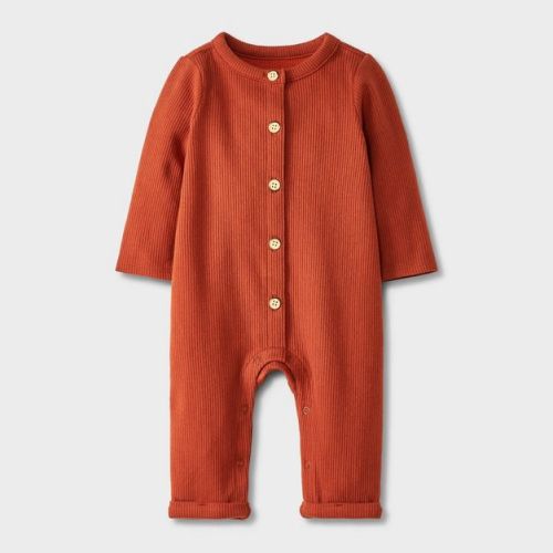 Baby Cozy Ribbed Romper - Cat & Jack™ Green 0-3m