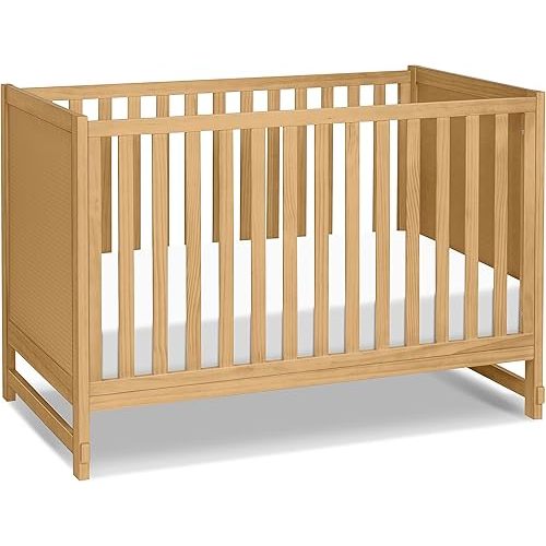 Davinci Margot 3-in-1 Convertible Crib in Honey GREENGUARD Gold Certified