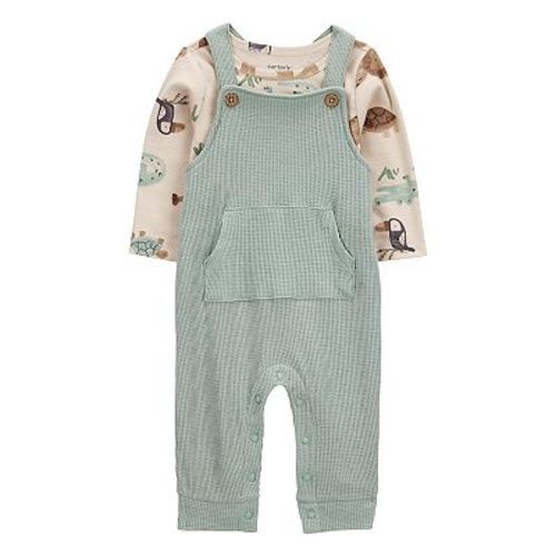 Baby Boys Carter's 2-pc. Long Sleeve Tee & Waffle Knit Coverall Set