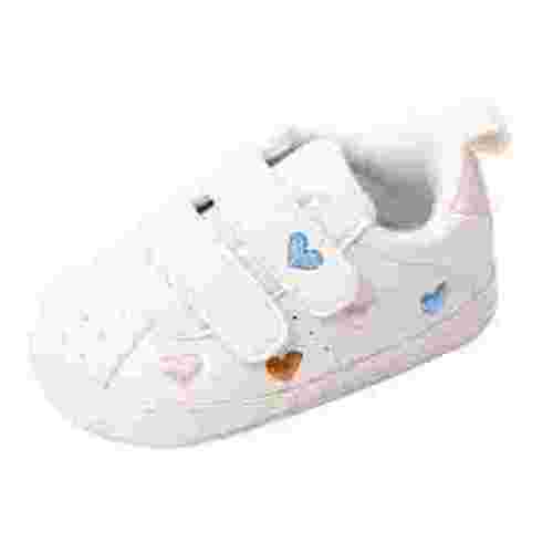 ASFGIMUJ Baby Girl Shoes Size 6 Months-12 Months Spring Summer Sports Flat Bottom Light Double Strap Hook Loop Comfortable Girls Sneakers