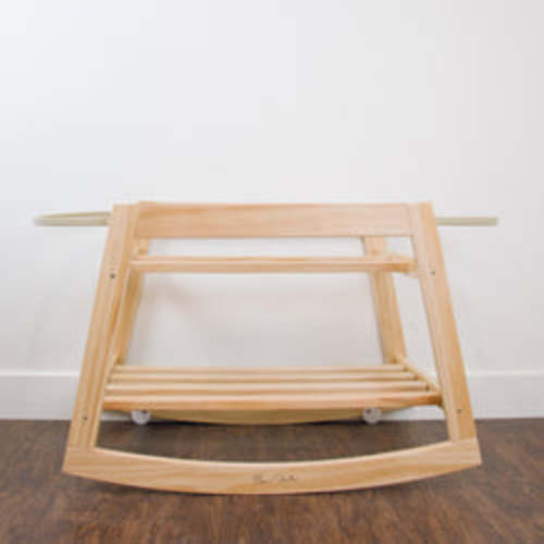 Classic RockingMoses Bassinet Standwith brakeNatural