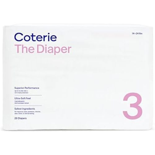 Coterie Size 3 Diapers, 28 CT