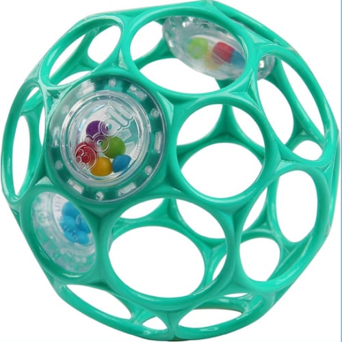 Bright Starts Oball Rattle (Teal, 0+months)