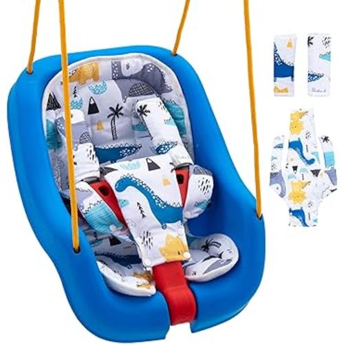 Amazon.com: Toddler Swing Cushion for Little Tikes, Outdoor Baby Swing Pad with Strap Covers Set, Infant Swing Cushion Insert with 3D Breathable Mesh (NOT Included Swing) : Toys & Games